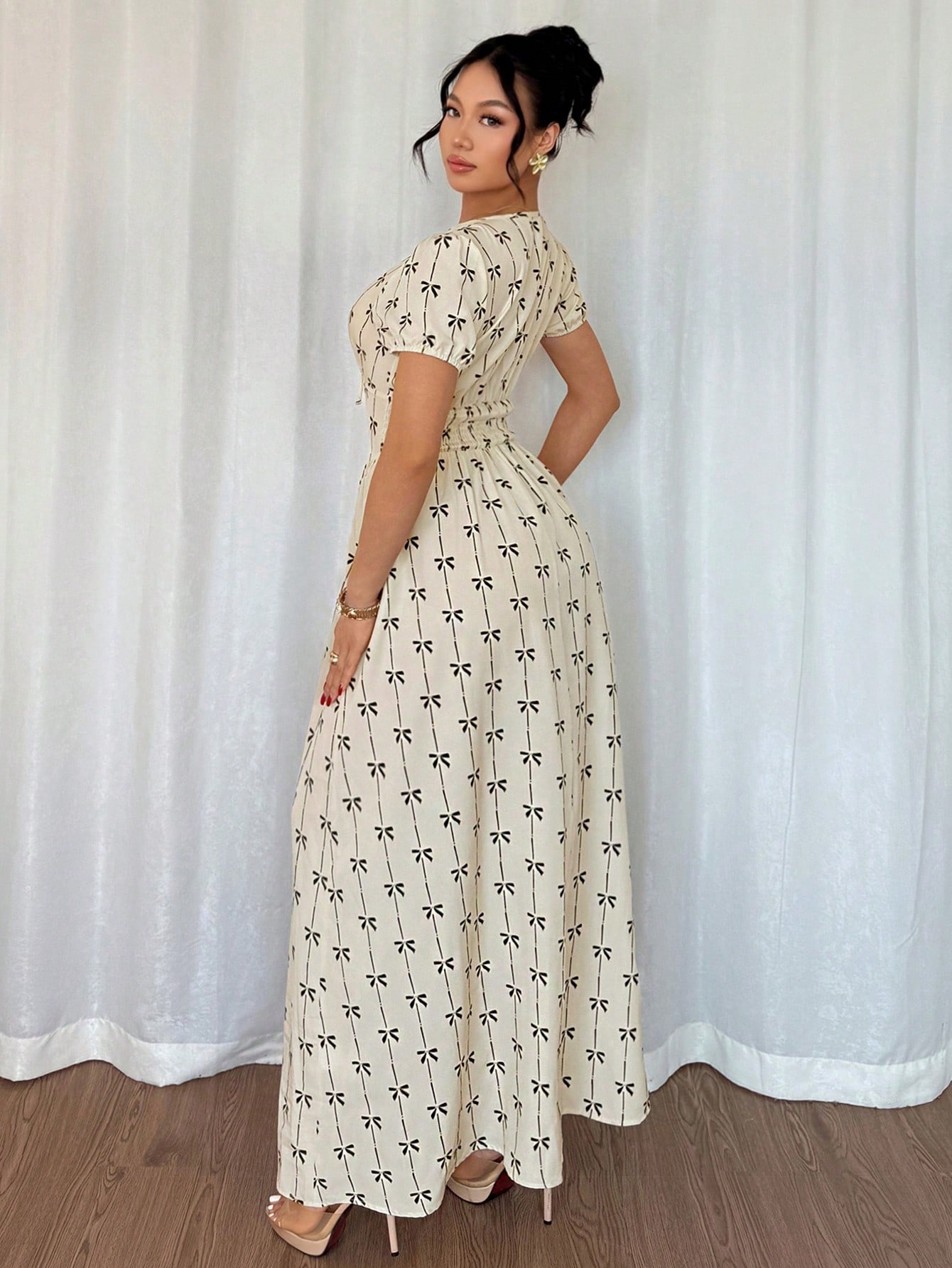 فستان ماكسي ناعم للمناسبات والحفلات