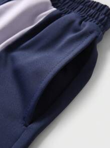 JNSQ Short deportivo informal y holgado con falda para niñas, short deportivo informal y holgado con cintura elástica y estampado divertido de letras para niños