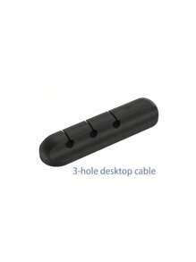 Multifunctional Desktop Cable Organizer With Multiple Holes, Cord Management Tool For Data Cables Back To School - Black - View 7