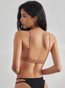 Ocili Áo Bralette mềm mại không dây liền mạch dành cho nữ - Màu nâu  Mocha - Xem 2