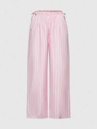 Kawaii Pantalones largos casuales y sueltos de cintura baja con estilo Y2K, aptos para uso diario y vacaciones