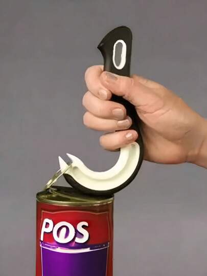SHEIN 1 Piece, Can Opener, Claw Shaped Bottle Opener, Essential Can Opener For Household Kitchen, Essential Tool For Opening Cans, Plastic Soda Can Pull Tab Bottle Opener Tool, Hook Shaped Can Opener, Christmas Party Supplies, Kitchen Utensils