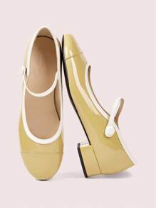 CUCCOO DOLLMOD Women's Fashionable Yellow Cute Flat Shoes - Yellow - View 1