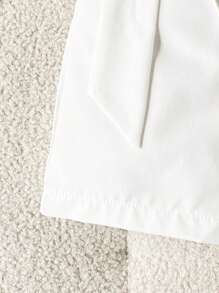 Souflis Souflis Baby Girl Infant Toddler 0-3Y Spring Summer New Arrival All-Match Versatile Casual Simple White/Beige Bow Skort - White - View 6