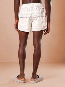 SUMWON Summer Resort Collection Floral Pattern Swim Shorts Athletic Board Shorts Vacation Beach Pool Sports Casual Comfort Elastic Waist Drawstring - Multicolor - View 3