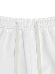 Manfinity Homme Pantalones cortos rectos de unicolor casuales para hombres