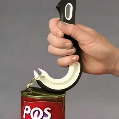 SHEIN 1 件，开罐器，爪形开瓶器，家庭厨房必备开罐器，开罐必备工具，塑料汽水罐拉环开瓶器工具，钩形开罐器，圣诞派对用品，厨房用具