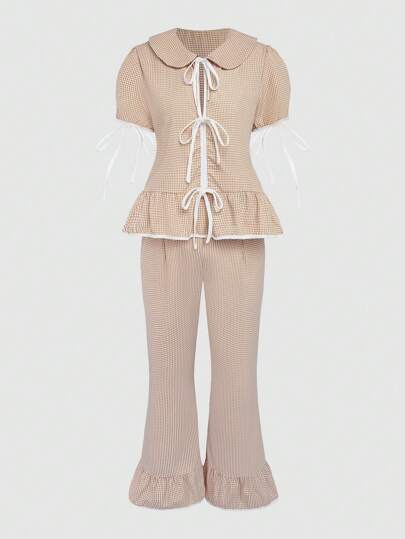 SHEIN Unity Günlük Giyim İçin Kadın İki Parçalı Kıyafetler