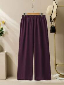 Lacomfia 2 pièces Ensemble décontracté élégant avec imprimé graphique pour femmes grandes tailles, pratique pour les navetteurs