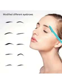 SHEIN 1/3/6/1224pcs Precision Eyebrow & Face Razors For Men & Women - Stainless Steel Hair Trimmers With Covers, Ergonomic Design, Ideal For Eyebrows, Ear & Nose Hair Removal, Fragrance-Free, Facial Hair Grooming|Modern Grooming Tools|Durable Razors, Eyebrow Trimmer