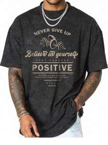 Sport MetroGents Maglietta a maniche corte con stampa grafica, taglia standard uomo