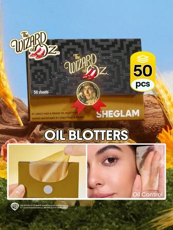 The Wizard of OZ™ | SHEGLAM If I Only Had A Brain Papiers Matifiants Marque Beauté Visage Maquillage CosméTique Pour Femmes Filles Parfait Pour Hiver IdéAl Pour Y2K ÉLéGant Mode Adapté Pour Anniversaire Xmas Cadeau FêTe PrêT Meilleure Couleur