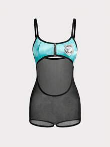 Spicy Aura Kostum Lingerie Wanita, Modis untuk Musim Panas - Mint Green - View 8