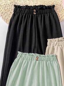 3 chiếc quần ống rộng chất liệu có họa tiết dành cho bé gái tuổi teen, thích hợp đi học, đến trường đại học, hoặc sinh viên, cho mùa thu đông. - Nhiều màu - Xem 3