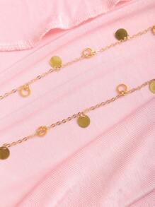 Sweetra Women's New Fashionable Sexy Minimalist Backless Chain Detail Spaghetti Strap Camisole Top - Pink - View 5