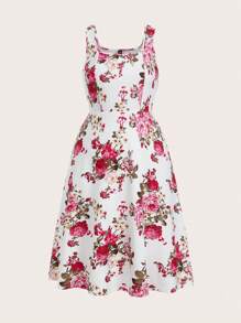 Ellevyn Váy không tay in hoa cỡ lớn cho nữ, mùa hè - Nhiều màu - Xem 5