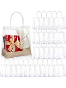 PVC Handbag Transparent Souvenir Bag Gift Bag Stall Gift Bag Plastic Clothing Store Bag - Clear - View 2