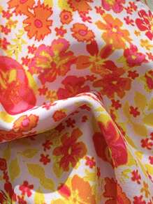 Sweetra Women's Cute Ditsy Floral Ruffled Bikini Set For Summer Vacation - Multicolor - View 9