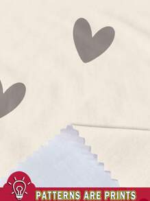 SHEIN Happikins Cute Cat & Heart Pattern Baby Girl Casual Minimalist Round Neck Short Sleeve T-Shirt And Tight Shorts Set, Suitable For Spring/Summer - Multicolor - View 6