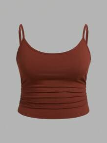 Calvaya Plus Size Women Fashionable Casual Versatile Camisole Tank Top - Multicolor - View 5