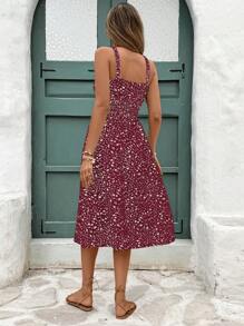 SHEIN Frenchy فستان متوسط الطول للنساء