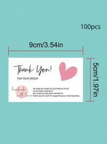SHEIN 50/100 Blatt/Packung. Vielen Dank für den Kauf des Werbedekor Aufkleber Etiketts. Vielen Dank für die Unterstützung meines kleinen Unternehmens. Die Karte eignet sich für Kundenwertschätzung und Schulanfang Verpackungseinsätze