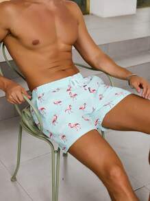 CoralVoy Men's Fashion Beach Shorts, Suitable For Summer - Mint Blue - View 5