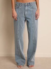 Nöista Women's Denim Long Pants, Fashionable For Summer - Blue - View 5