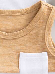 3 Stück/Set Baby Jungen weiche atmungsaktive ärmellose Lässig Weste, Sommer Jungen Tank Top Set