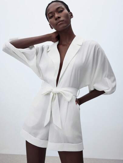 Maija 黑白撞色露背蝴蝶结装饰修身腰部短裙，优雅舒适，百搭，适合派对和外出，秋季