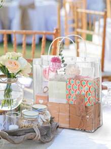 PVC Handbag Transparent Souvenir Bag Gift Bag Stall Gift Bag Plastic Clothing Store Bag - Clear - View 3