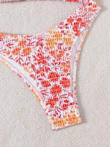 Swim Mod Women Swimming Suit Set, Random Print, Copyright Obtained For Summer Beach Vacation - Multicolor - View 4