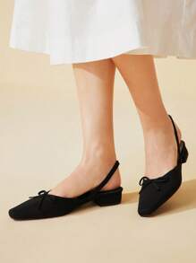 CUCCOO BASICS Women's Comfortable, Versatile And Fashionable Pointed Toe Flats - Black - View 4