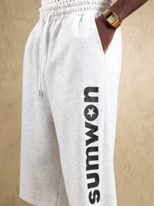 SUMWON 优质运动百慕大运动短裤宽腿夏季舒适休闲篮球短裤带侧袋运动时尚服饰活跃