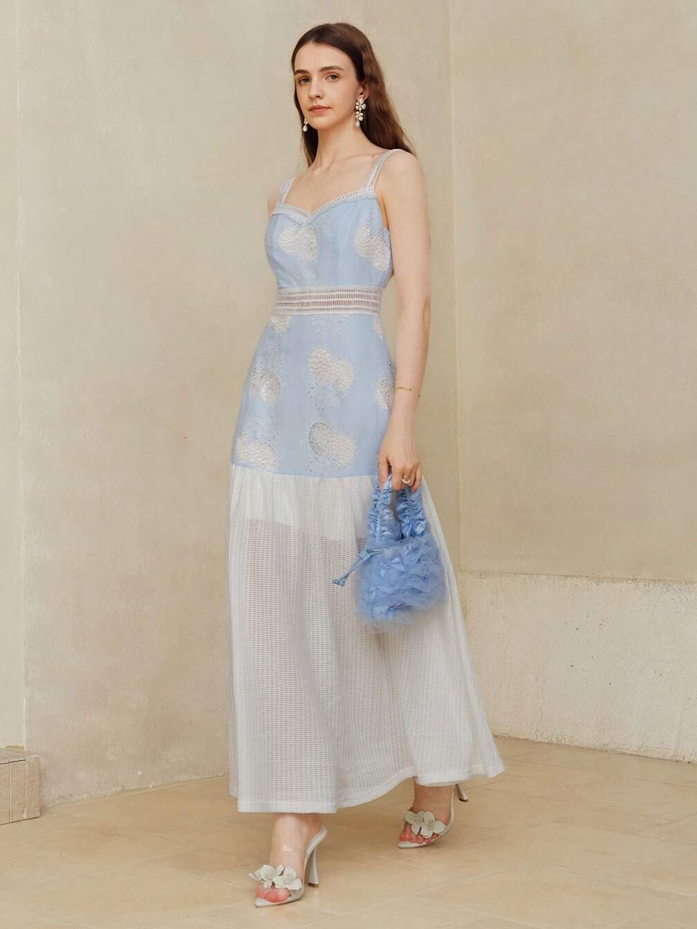 where to get cute modest dresses Women's Dress 24539 Select Size:42 while the delicate floral Support Band Boho Peach Junior Bridesmaid