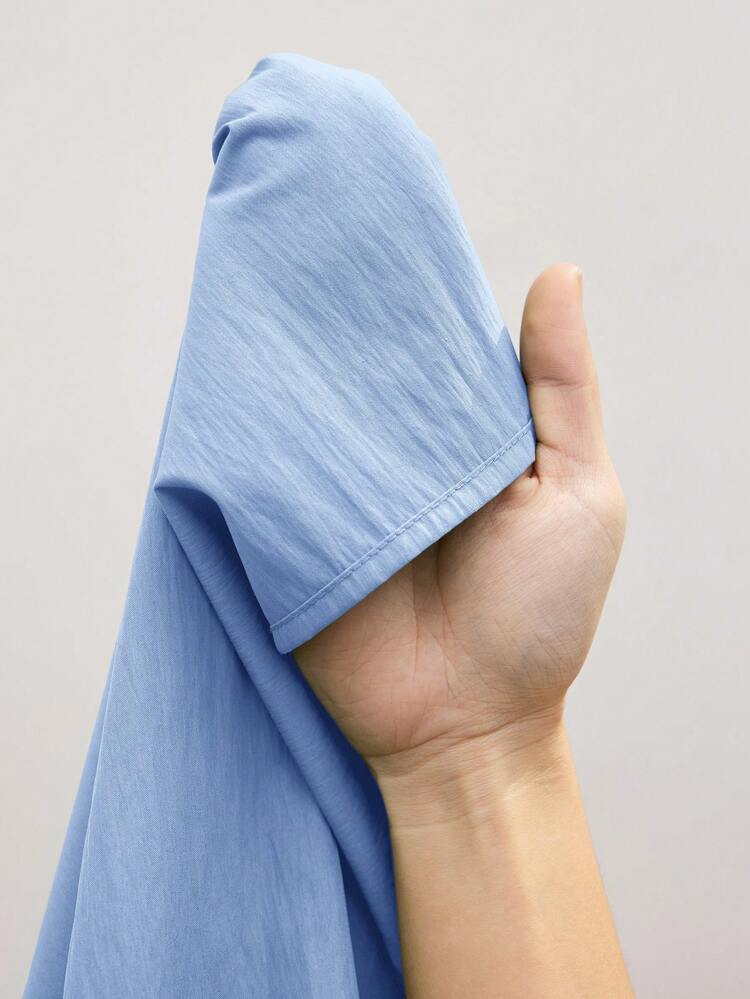 SHEIN Maija Women's Jade Green Oversized Tiered Ruffle Design Casual Vacation Dress, Comfortable Round Neck Horizontal Split Patchwork Ruched Dress, Boho Beach Outfit, Elegant Women's Western Style Vacation Dress