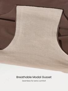 GLOWMODE 2条装轻盈透气吸汗中腰全包覆无缝隐形内裤，适合日常运动 - 肉桂靈感 - 查看 5