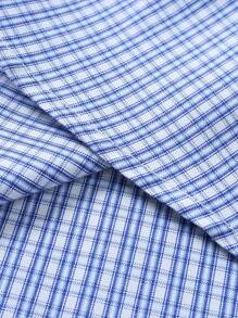 Manfinity Mode Camisa de manga larga a cuadros de uso diario y casual para hombres
