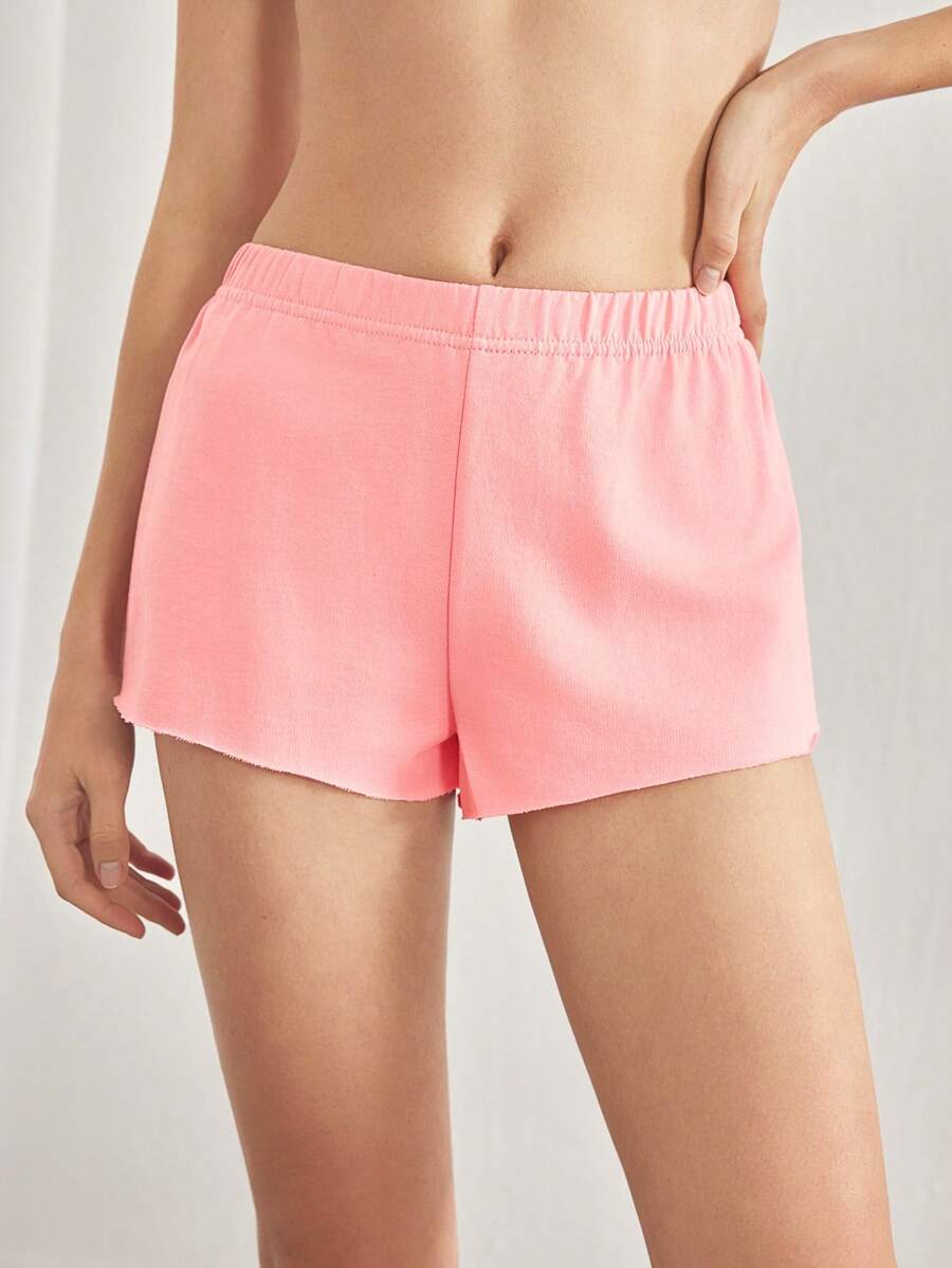 Ocili 女式 100% 纯棉舒适可调节腰围休闲裤 - 粉色 - 查看 1