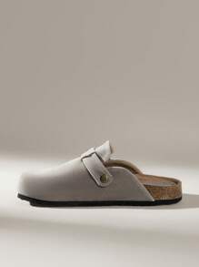 Solecia Women's Fashion Versatile Casual Simple Flat Loafers For Christmas - Light Grey - View 3