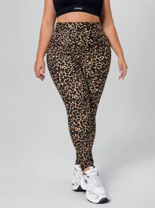 SHEIN Essnce Plus Size Stretch Slim Fit Stretchy Knit Casual Jeans - Chocolate Brown - View 3
