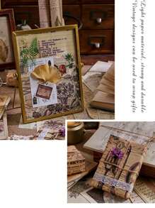 30张/套复古系列素材纸复古照片装饰背景笔记本素材ins风摆件DIY笔记 - 彩色 - 查看 4