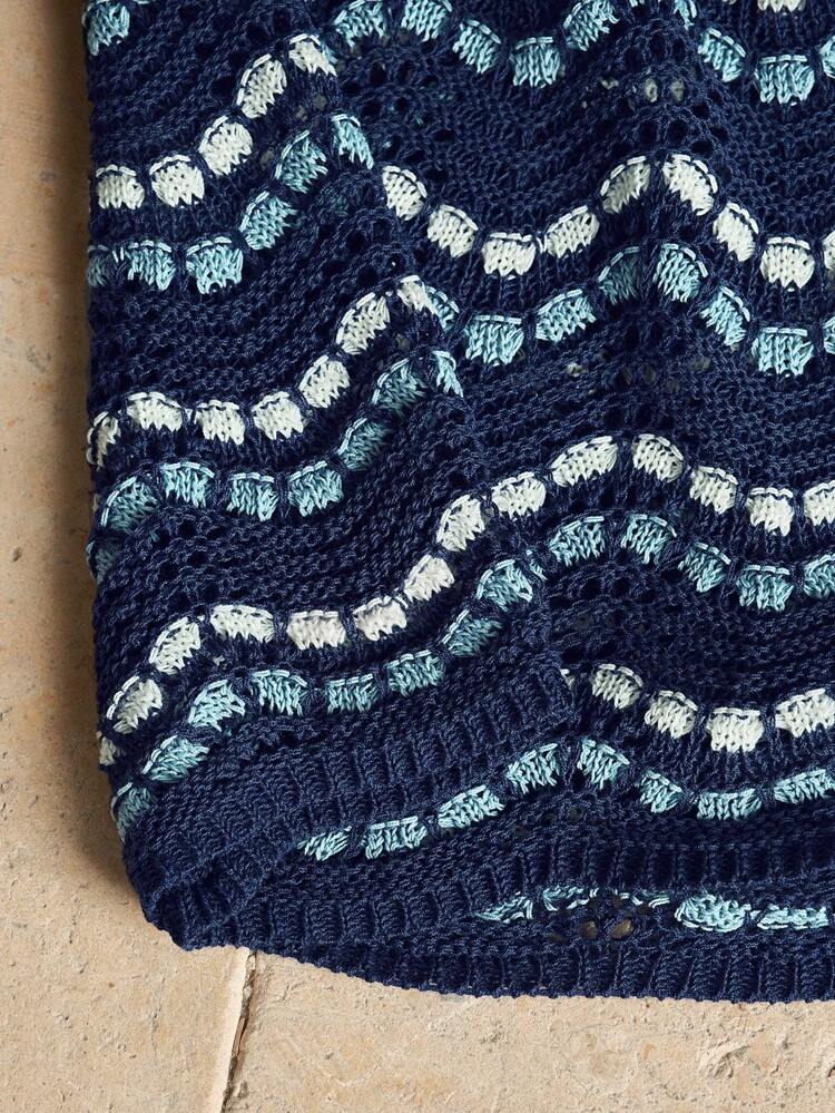 Pantalones cortos de punto de tallas grandes con colores contrastantes para mujeres