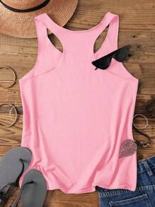 SHEIN LUNE 2pcs Women's Casual Solid Color Round Neck Tank Tops, Versatile, Suitable For Spring & Summer - Multicolor - View 6