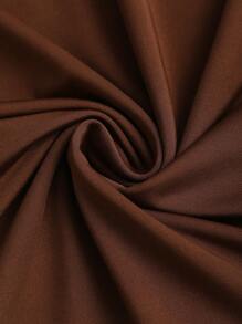 Sweetra 女士纯色褶皱 V 领黑色、白色、棕色吊带背心套装 - 彩色 - 查看 9