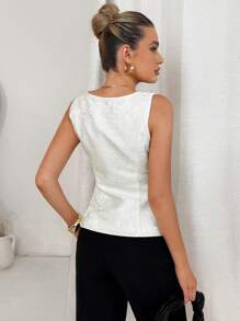 Lavishia Women's Sleeveless Solid Color Square Collar Button Front Elegant Blouse, Summer  Business Casual Woman  Work Clothes Women  Office Outfits For Women    Business Casual  Business Women Attire      Professional Women Clothes    White Blouse  Airport Outfit For Women  Teacher   Teacher Outfits For Women   Blouse  Fall Women Clothes Fall Clothes Back To School Clothes  Back To School   Y2k  Old Money Style Women Work Clothes Women   Business Casual Woman Work Office Wear Women  Airport Outfit