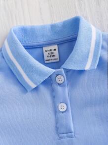 SHEIN Đầm xòe dệt kim màu sắc thoải mái cho bé gái - trắng - Xem 6