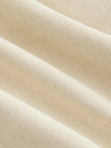 SHEIN MOD Quần short tua rua cỡ lớn, phù hợp cho lễ hội âm nhạc, mùa hè, quần short da lộn lạc đà tua rua đinh tán phong cách Hippie cổ điển, Nashville, quần short cướp biển, trang phục phương Tây - Màu be - Xem 4