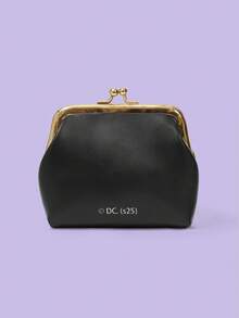 SCOOBY-DOO X SHEIN Black Cartoon Pattern Portable Fashion Kiss Lock Coin Purse - Black - View 4