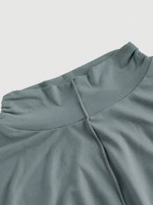 SHEIN MOD Plus Size Light Grey Turtleneck Sleeveless Dress For Women,Fall Long Dresses,Cruise Women Outfits,Elegant Dress,Evening Dress,Fall Women Dresses,Prom Dress,Homecoming Dresses,Beach Women Outfits,Maxi Dress,Vintage Dress - Light Grey - View 3